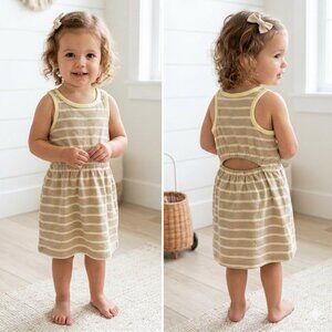 GAP Girls Toddler Striped Tank Cutout Dress Size 3 Yrs NEW